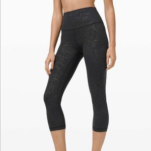 lululemon Align Crop 21” Speckle Emboss Black 4